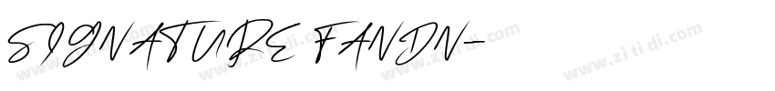 SIGNATURE FANDN字体转换
